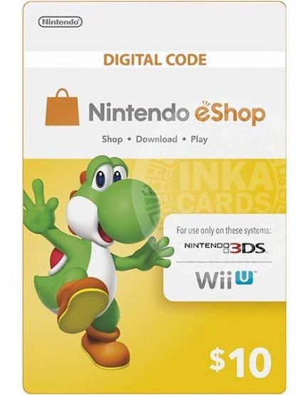 $10 USA Nintendo Eshop Tarjeta de Regalo