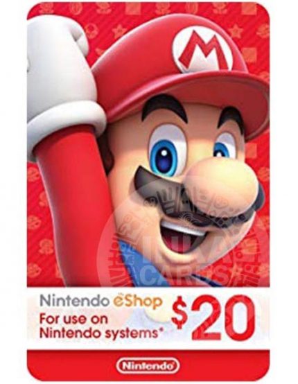 $20 USA Nintendo Eshop Tarjeta de Regalo